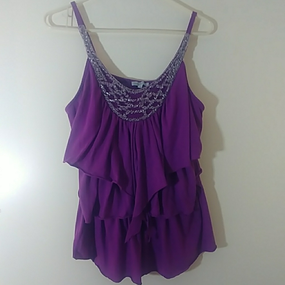 Purple tiered top